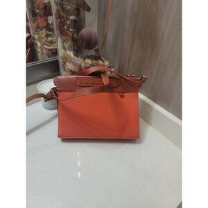 Min and Mon Vali Small Orange Crossbody Handbag